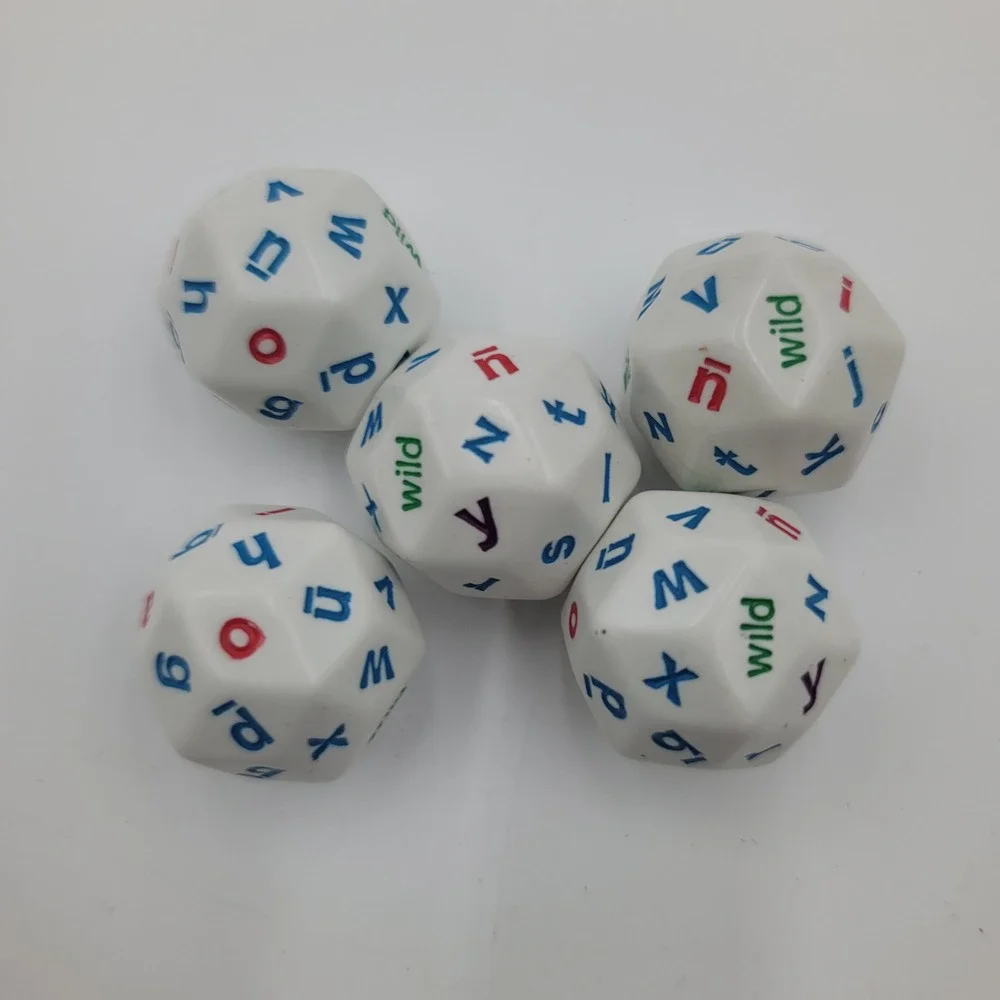 Koplow‎ Games KP12985 Alphabet Dice Set 5 Piece 30-Sided Spelling Games